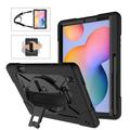 Samsung Galaxy Tab S6 Lite 2020/2022/2024 Heavy Duty 360 Case with Hand Strap - Black