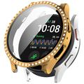 Samsung Galaxy Watch7 Rhinestone Decorative Case with Screen Protector - 44mm - Gold