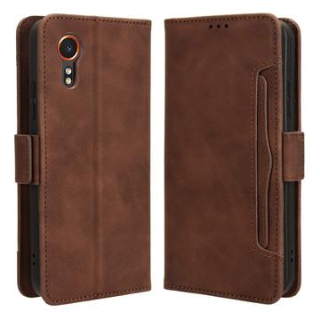 Samsung Galaxy Xcover7 Cardholder Series Wallet Case - Brown