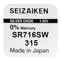Seizaiken 315 SR716SW Silver Oxide Battery - 1.55V