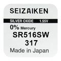 Seizaiken 317 SR516SW Silver Oxide Battery - 1.55V