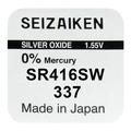 Seizaiken 337 SR416SW Silver Oxide Battery - 1.55V