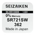 Seizaiken 362 SR721SW Silver Oxide Battery - 1.55V