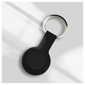 Apple AirTag Silicone Case with Keychain - Black