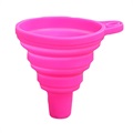 Silicone Foldable Kitchen Liquid Funnel - Hot Pink