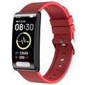 Smart Fitness Tracker w. Blood Sugar Monitoring TK70 - Red