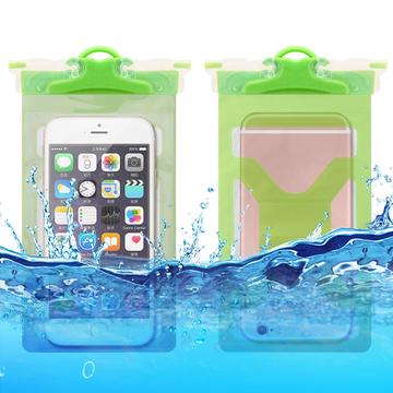 Soft PVC Universal IPX8 Waterproof Case - 6.5" - Green