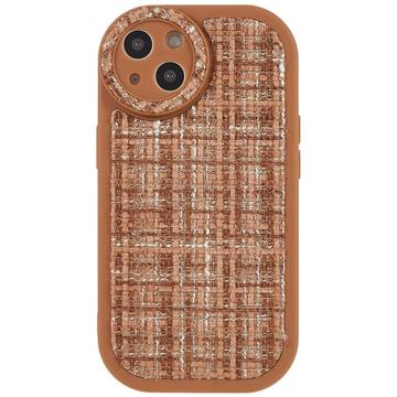 Canvas iPhone 14 Plus TPU Case - Brown