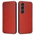 Sony Xperia 1 VI Flip Case - Carbon Fiber