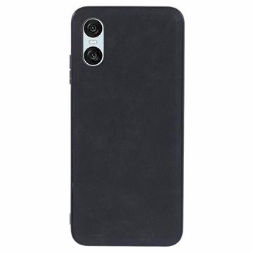 Sony Xperia 10 VI Coated Hybrid Case - Black