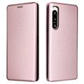 Sony Xperia 5 IV Flip Case - Carbon Fiber