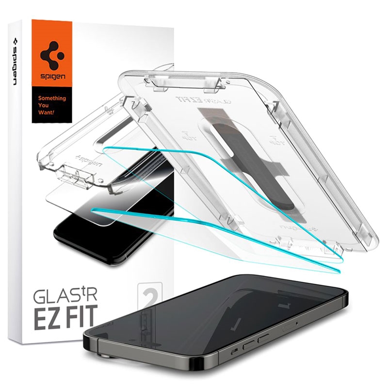 iPhone 14 Pro / iPhone 14 Pro Max Tempered Glass ScreenProtector, Spigen  EZ FIT