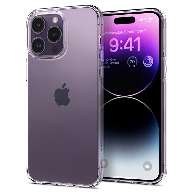 Spigen Quartz Hybrid iPhone 14 Pro Max Case - Crystal Clear