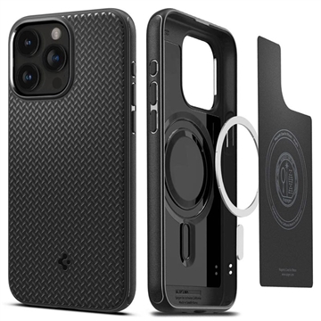 iPhone 15 Pro Spigen Mag Armor Hybrid Case - Matte Black