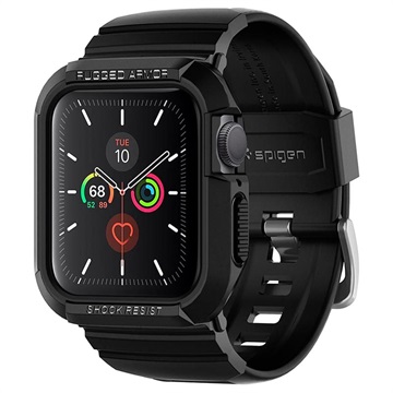 Spigen Rugged Armor Pro Apple Watch 7/SE/6/5/4 TPU Case - 40mm/41mm - Black