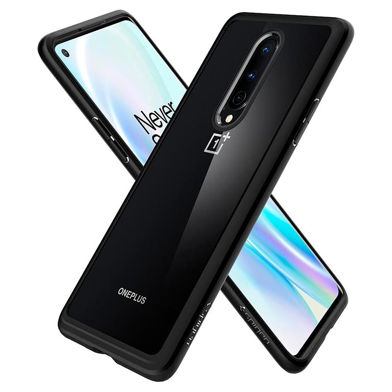 Spigen Ultra Hybrid OnePlus 8 Case - Black / Clear