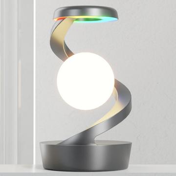 Spiral Levitation RGB Night Light with Wireless Charging Pad 15W