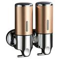 Stainless Steel Dual Head Shampoo/Soap Dispenser - 2x500ml