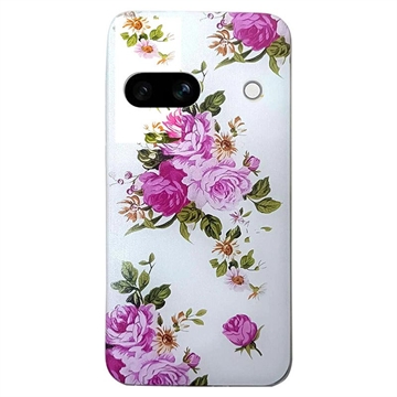 Google Pixel 8a Stylish Ultra-Slim TPU Case - Rose Flower