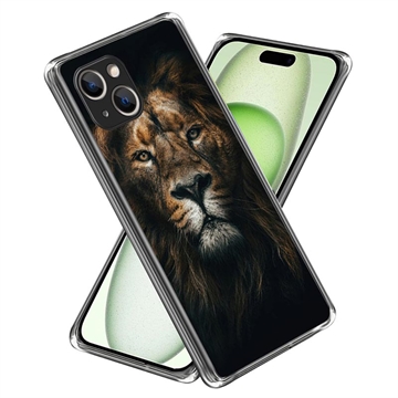 iPhone 15 Stylish Ultra-Slim TPU Case - Lion