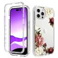 Sweet Armor Series iPhone 14 Pro Hybrid Case - Peony