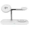 T255 Qi2 3-in-1 Magnetic Wireless Charger 15W - White