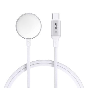 Tech-Protect MC02 UltraBoost Magnetic Charger for Apple Watch with Type-C Cable - 1m - White