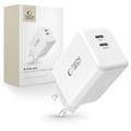 Tech-Protect NC45W-GAN 2-Port 45W Wall Charger - White