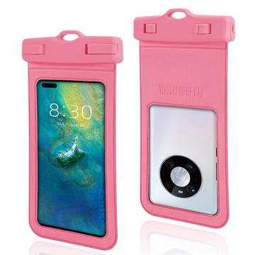 Textured IPX8 Waterproof Case w. Strap - 7" - Pink