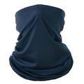 Thin Tube Neck Gaiter for Running, Cycling and Skiing - Dark Blue