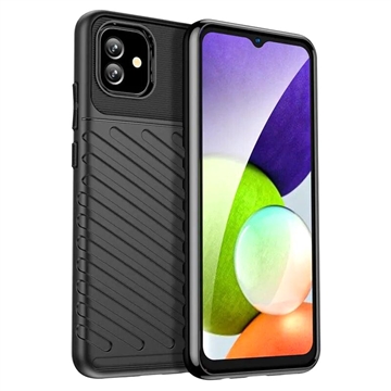 Thunder Series Samsung Galaxy A04e/Galaxy F04 TPU Case - Black