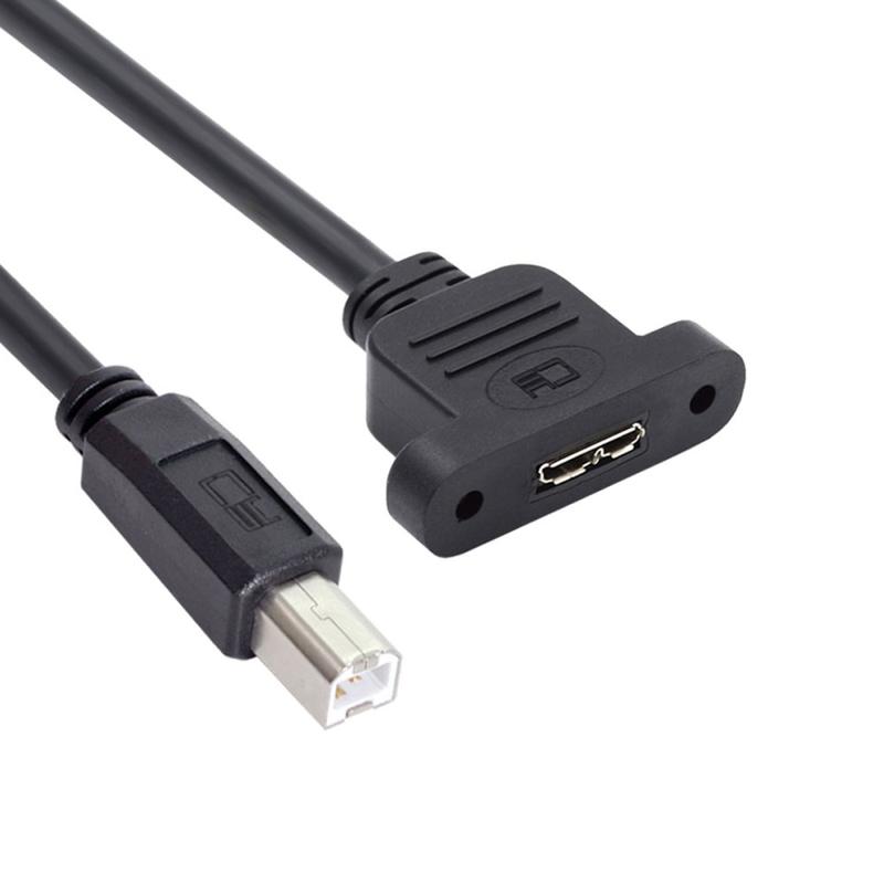 U3-012-BM 50cm Micro 3.0 Type-B Female To Type-B USB 2.0 Male Cable ...