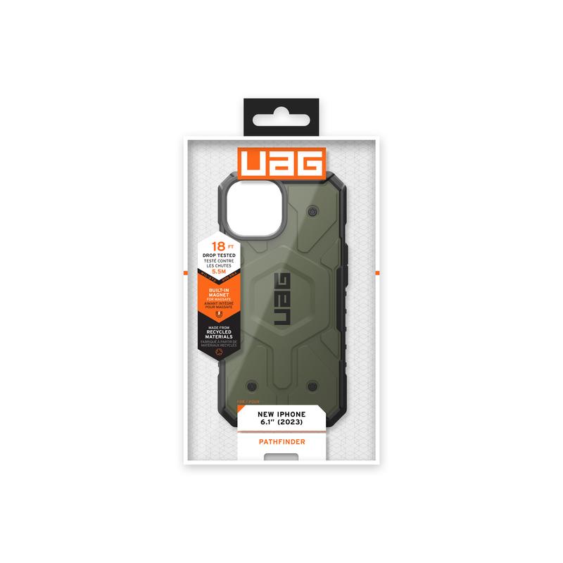 iPhone 15 UAG Pathfinder MagSafe Hybrid Case - Green