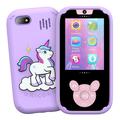 Unicorn Kids Smart Toy w. Camera, 13 Games, Music Player - Purple