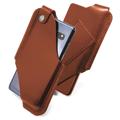 Universal Holster Leather Case with Belt Loop - S - Brown