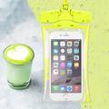 Universal Waterproof Case w. Touch Support - 6.3" - Fluorescent Green