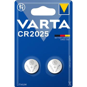 Varta CR2025 Coin Cell Battery 3V - 2 Pcs.