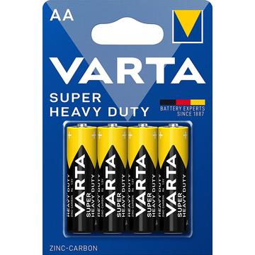 Varta Super Heavy Duty R6/AA Battery - 4 Pcs.