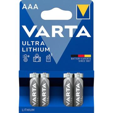 Varta Ultra Lithium L92/AAA Battery - 4 Pcs.