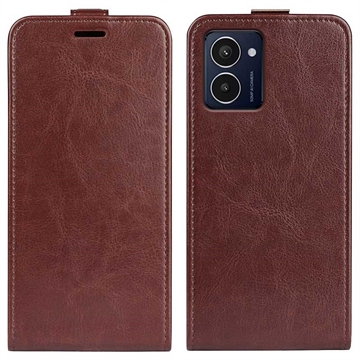 HMD Pulse/Pulse+/Pulse Pro Vertical Flip Case with Card Slot - Brown