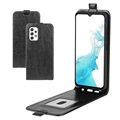 Samsung Galaxy A23 5G Vertical Flip Case with Card Slot - Black