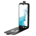 Samsung Galaxy A23 5G Vertical Flip Case with Card Slot - Black