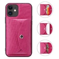 Vili T iPhone 12/12 Pro Case with Magnetic Wallet - Hot Pink