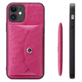 Vili T iPhone 12/12 Pro Case with Magnetic Wallet - Hot Pink