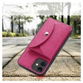 Vili T iPhone 12/12 Pro Case with Magnetic Wallet - Hot Pink