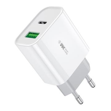 WK WP-U53 20W PD Fast Charging Wall Charger - White