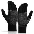 WM 1 Pair Unisex Knitted Warm Gloves Touch Screen Stretchy Mittens Knit Lining Gloves