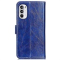 Motorola Moto G52 Wallet Case with Magnetic Closure - Blue