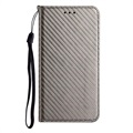 Samsung Galaxy S22 5G Wallet Case - Carbon Fiber - Grey