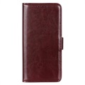 Samsung Galaxy S22+ 5G Wallet Case with Magnetic Closure - Brown